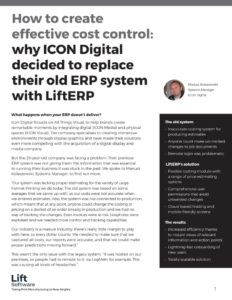 Lift ERP White Paper - How to craete effective cost control